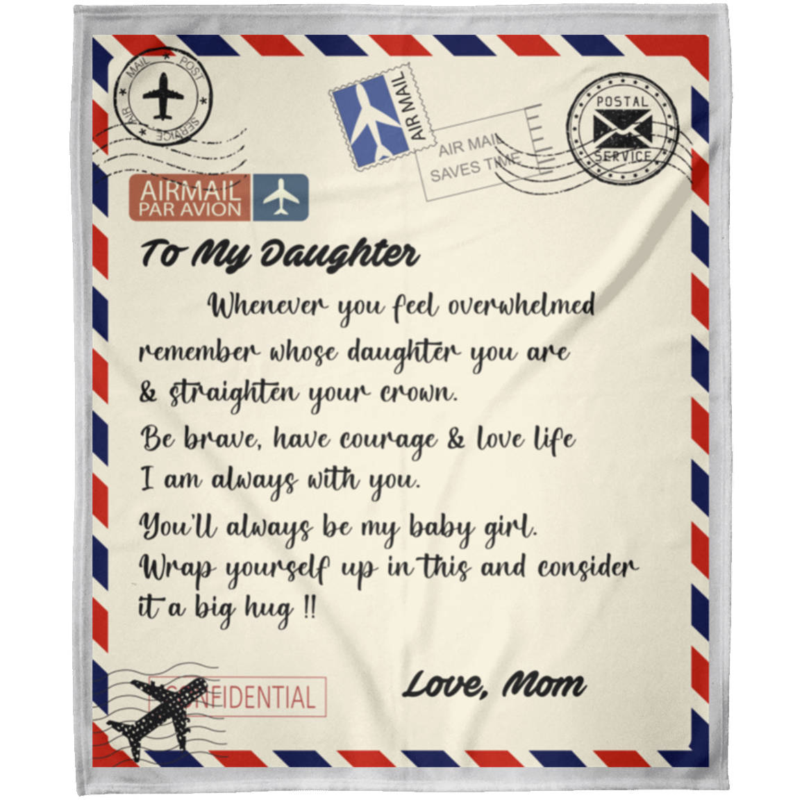 letter blanket FLM Arctic Fleece Blanket 50x60