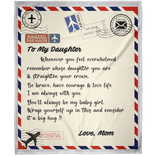 letter blanket FLM Arctic Fleece Blanket 50x60