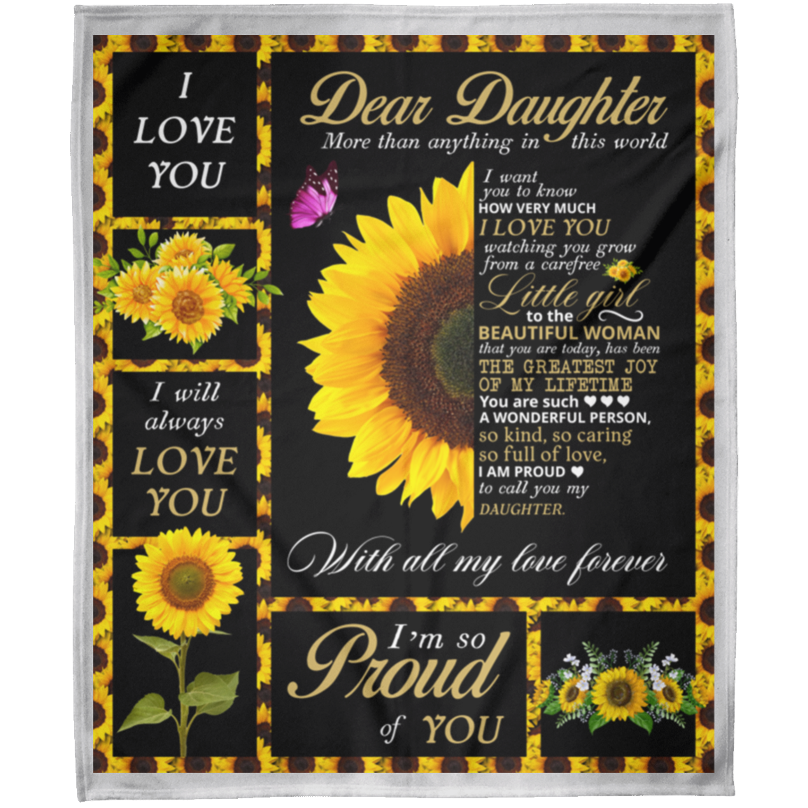 Daughter FLM Arctic Fleece Blanket 50x60