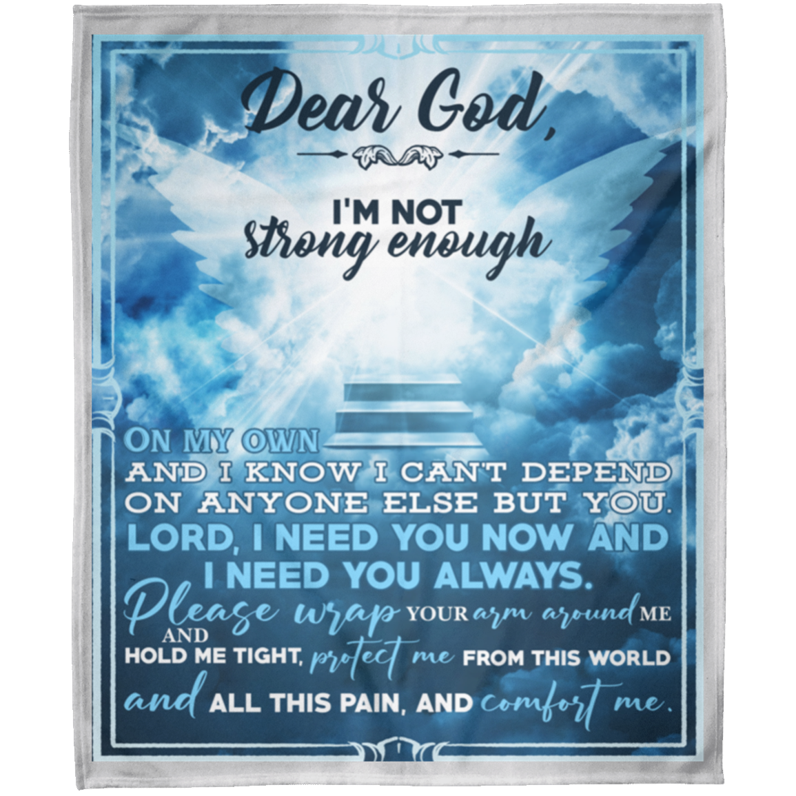 Dear GOD FLM Arctic Fleece Blanket 50x60