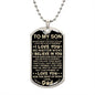 Dog Tag To My Son