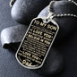 Dog Tag To My Son