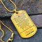 Dog Tag To My Daughter
