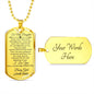 Dog Tag To My Daughter