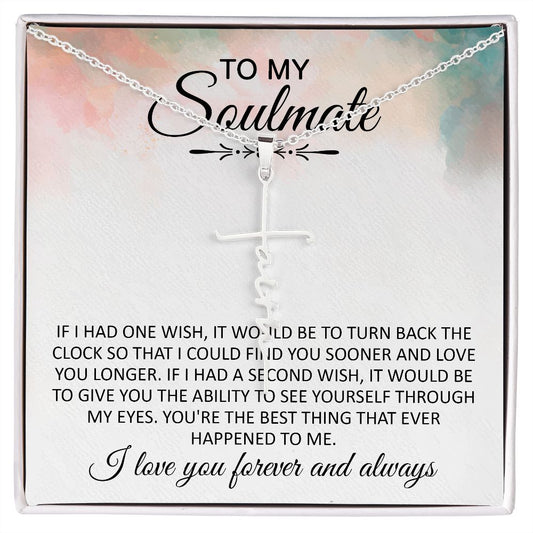 Faith Cross Necklace + MC To My Soulmate