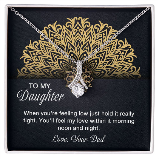 Alluring Beauty Necklace To My Daughter