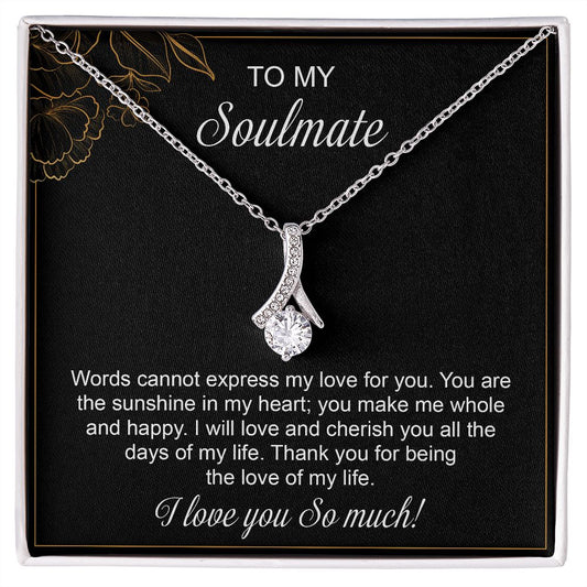 Alluring Beauty Necklace  To My Soulmate