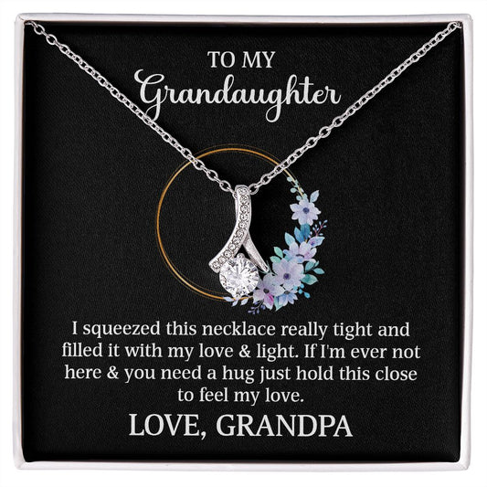 Alluring Beauty Necklace To My Granddaughter