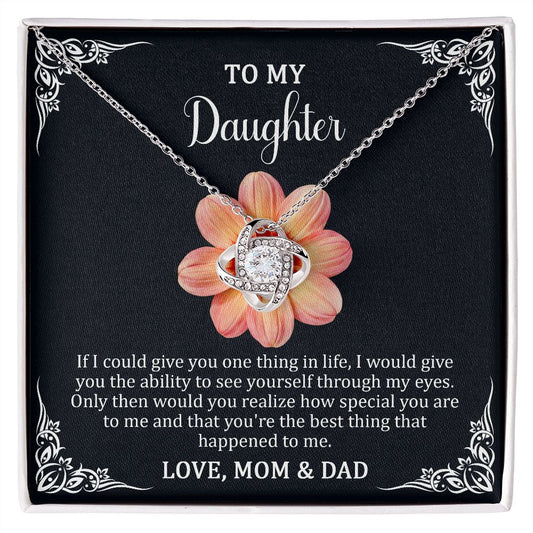 Love Knot Necklace To my Daughter
