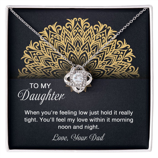 Love Knot Necklace To My Daughter