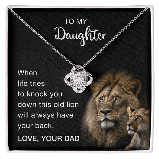 Love Knot Necklace To My Daughter