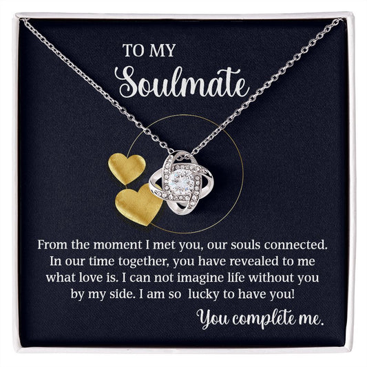 Love Knot Necklace To My Soulmate