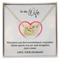 Interlocking Hearts To My Wife