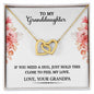 Interlocking Hearts To My Granddaughter