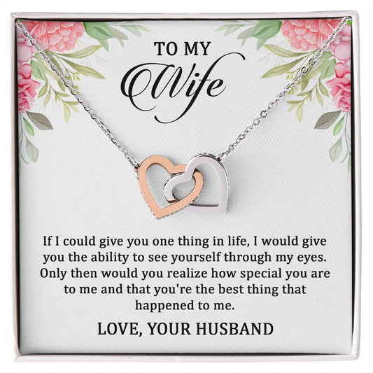 Interlocking Hearts To My Wife