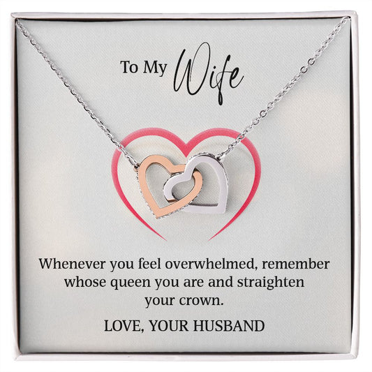 Interlocking Hearts To My Wife