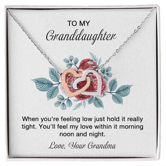 Interlocking Hearts To My Granddaughter