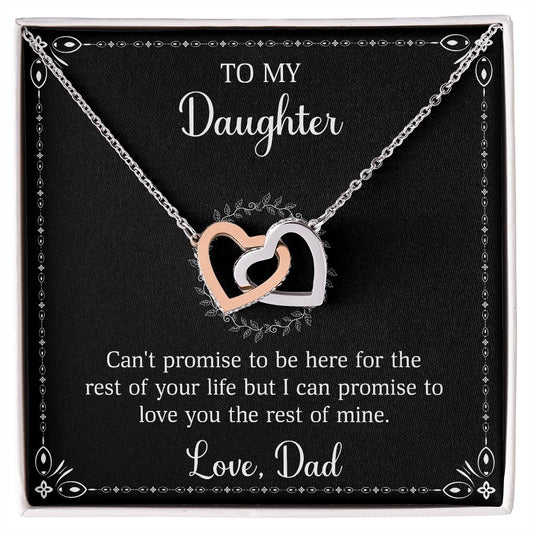Interlocking Hearts To My Daughter