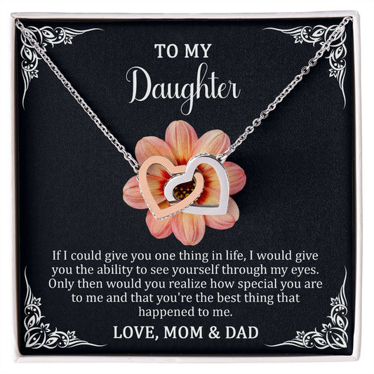 Interlocking Hearts To My Daughter