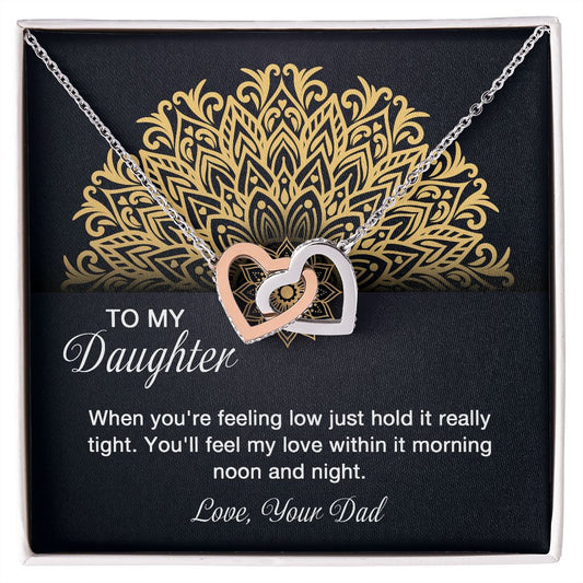 Interlocking Hearts To My Daughter