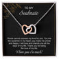 Interlocking Hearts To My Soulmate