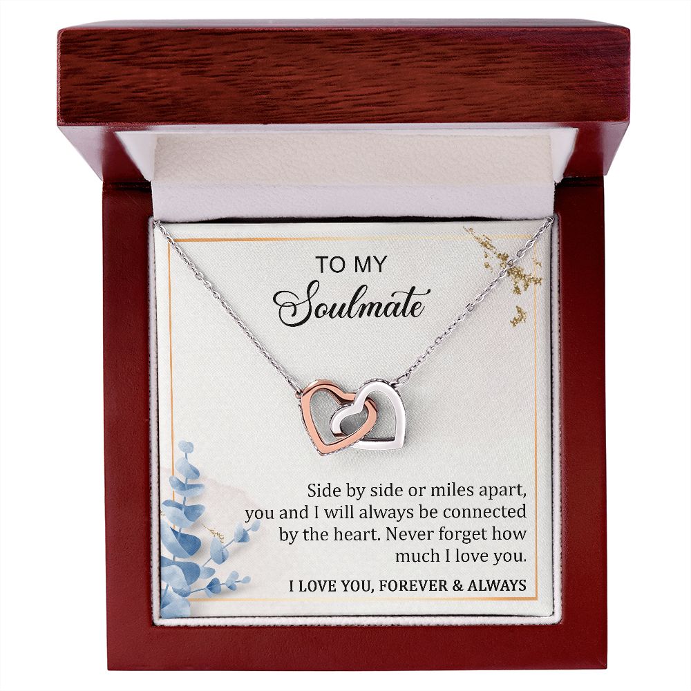 Interlocking Hearts To My Soulmate