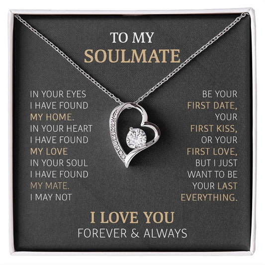 Forever Love Necklace To My Soulmate