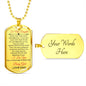 Dog Tag To My Daughter
