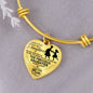Heart Bangle To My Daughter