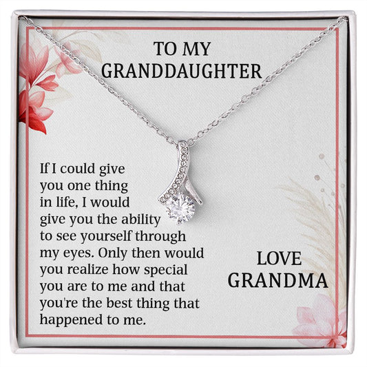 Alluring Beauty Necklace To My Granddaughter
