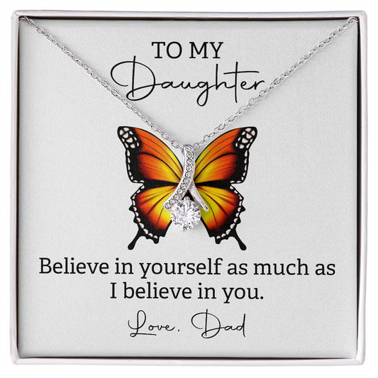 Alluring Beauty Necklace To My Daughter