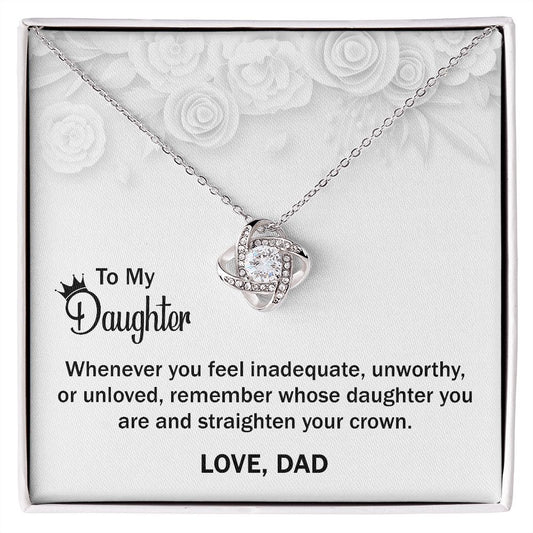 Love Knot Necklace To My Daughter