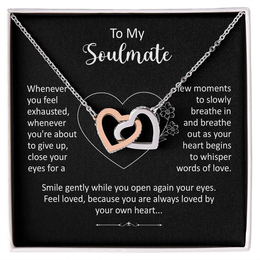 Interlocking Hearts To My SoulMate