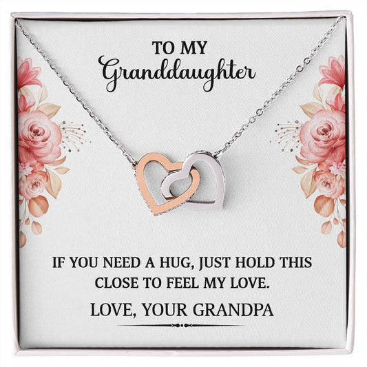 Interlocking Hearts To My Granddaughter