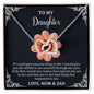 Interlocking Hearts To My Daughter
