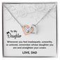 Interlocking Hearts To My Daughter